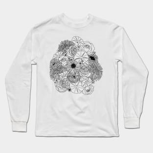 SEPTEMBER Birth Flower Bouquet Design Long Sleeve T-Shirt